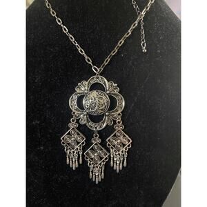 Vintage 70's Modernist Pendant Dangling Strands